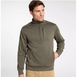 VRST Men's Pinnacle Fleece 1/4 Zip Pullover Olive green Size XXL Stretch Pockets